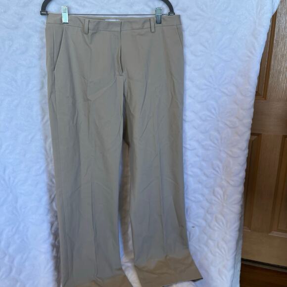 Calvin Klein NEW khaki slacks women’s size 12 NWT business casual office wear - Picture 1 of 5